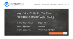 Desktop Screenshot of hostreviewsite.net