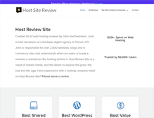 Tablet Screenshot of hostreviewsite.com